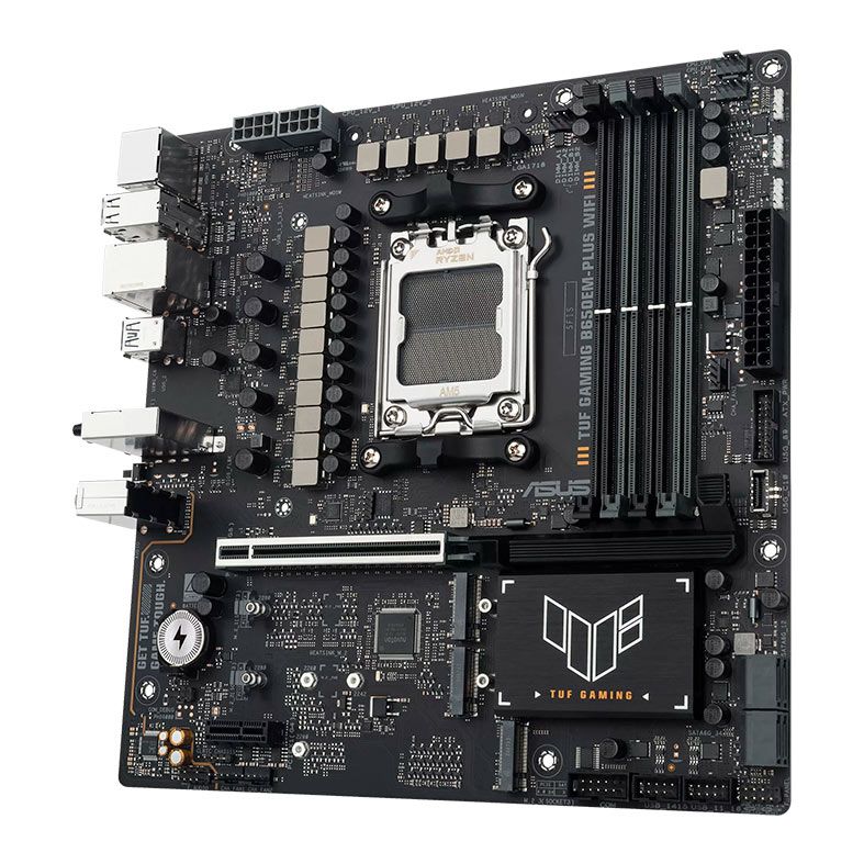 Placa Mae Asus TUF Gaming B650EM-Plus Wi-Fi, DDR5, Socket AMD AM5, M-ATX, Chipset AMD B650, TUF-GAMING-B650EM-PLUS-WIFI