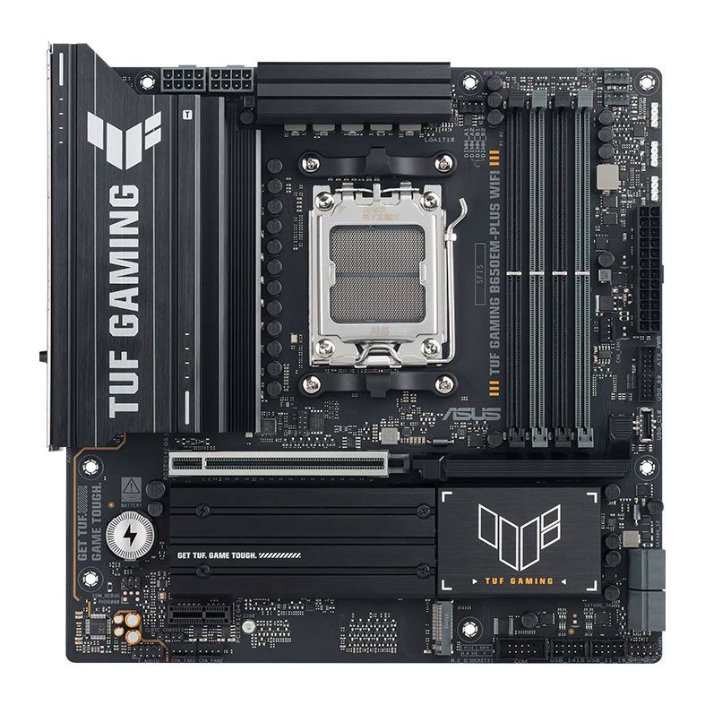 Placa Mae Asus TUF Gaming B650EM-Plus Wi-Fi, DDR5, Socket AMD AM5, M-ATX, Chipset AMD B650, TUF-GAMING-B650EM-PLUS-WIFI