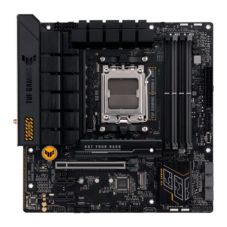 Placa Mae Asus Tuf Gaming B650M-E WIFI, DDR5, Socket AMD AM5, M-ATX, Chipset AMD B650, TUF-GAMING-B650M-E-WIFI
