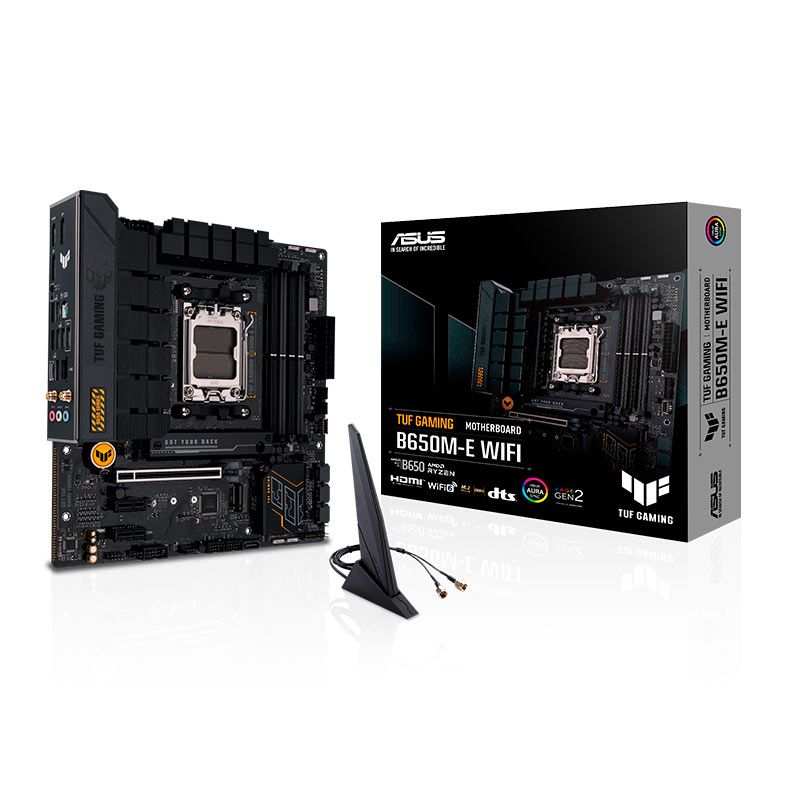 Placa Mae Asus Tuf Gaming B650M-E WIFI, DDR5, Socket AMD AM5, M-ATX, Chipset AMD B650, TUF-GAMING-B650M-E-WIFI