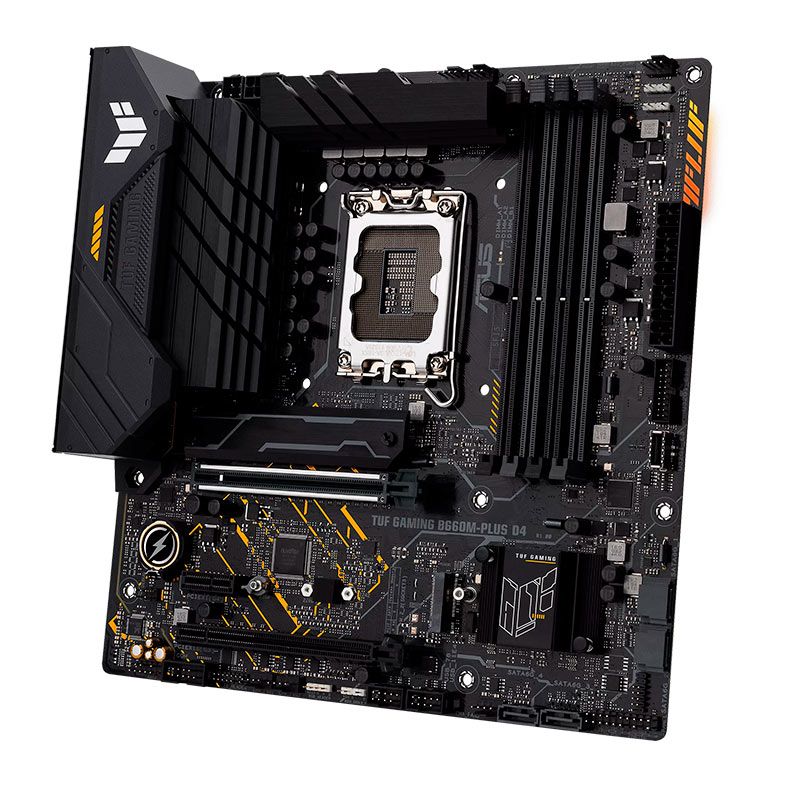 Placa Mae Asus TUF Gaming B660M-PLUS D4, DDR4, Socket LGA1700, M-ATX, Chipset Intel B660, TUF GAMING B660M-PLUS D4