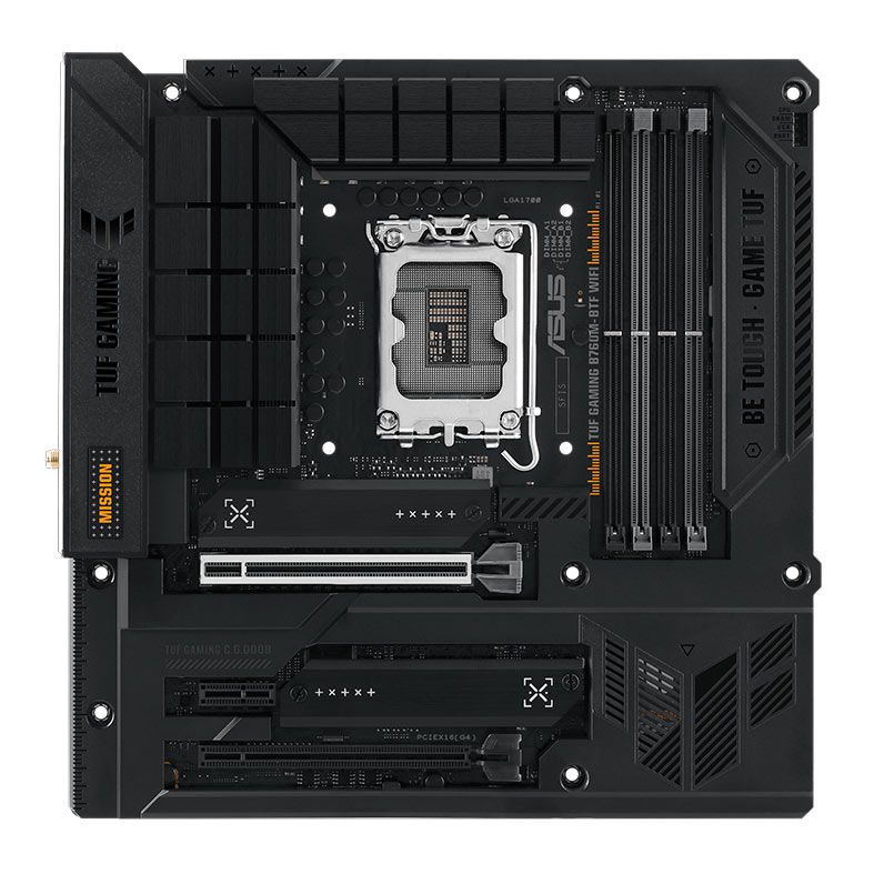 Placa Mae Asus Tuf Gaming B760M-BTF WIFI, DDR5, Socket LGA 1700, M-ATX, Chipset Intel B760, TUF-GAMING-B760M-BTF-WIFI