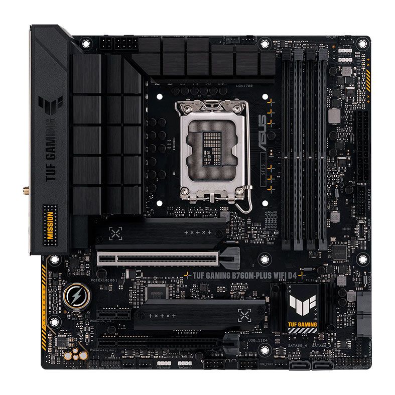 Placa Mae Asus TUF Gaming B760M-Plus WIFI D4, DDR4, Socket LGA1700, M-ATX, Chipset Intel B760, TUF-GAMING-B760M-PLUS-WIFI-D4