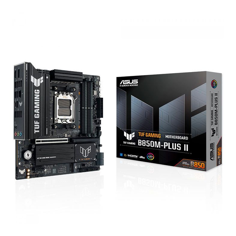 Placa Mae Asus TUF Gaming B850M PLUS II, DDR5, Socket AMD AM5, M-ATX, Chipset AMD B850, TUF-GAMING-B850M-PLUS-II