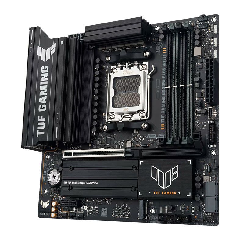 Placa Mae Asus TUF Gaming B850M-Plus Wifi7, DDR5, Socket AMD AM5, M-ATX, Chipset AMD B850, TUF-GAMING-B850M-PLUS-WIFI7