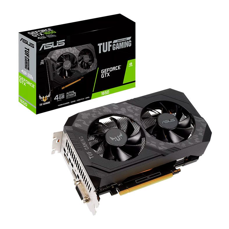 Placa de Video Asus GeForce GTX 1650 TUF Gaming, 4GB, 128-bit, TUF-GTX1650-4GD6-P-GAMING-NAC
