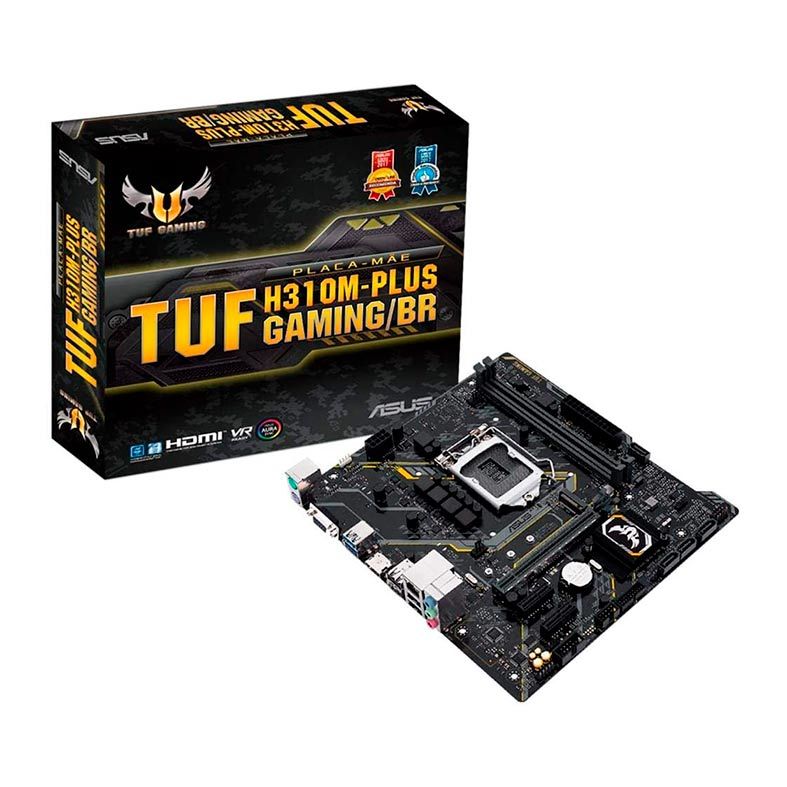Placa Mae Asus TUF H310M-PLUS GAMING/BR DDR4 Socket LGA1151 Chipset Intel H310