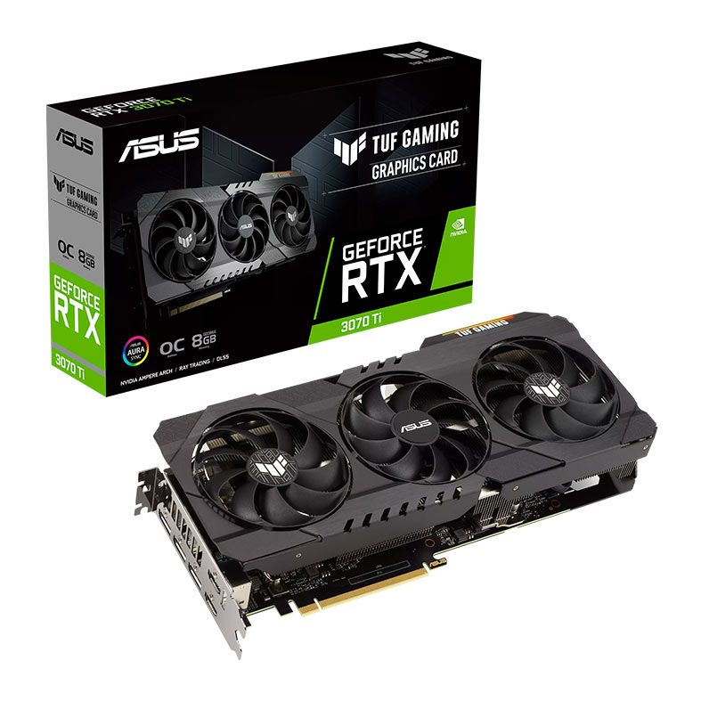Placa de Video Asus GeForce RTX 3070 Ti TUF Gaming V2 OC, 8GB, GDDR6X, 256-bit, TUF-RTX3070TI-O8G-V2-GAMING