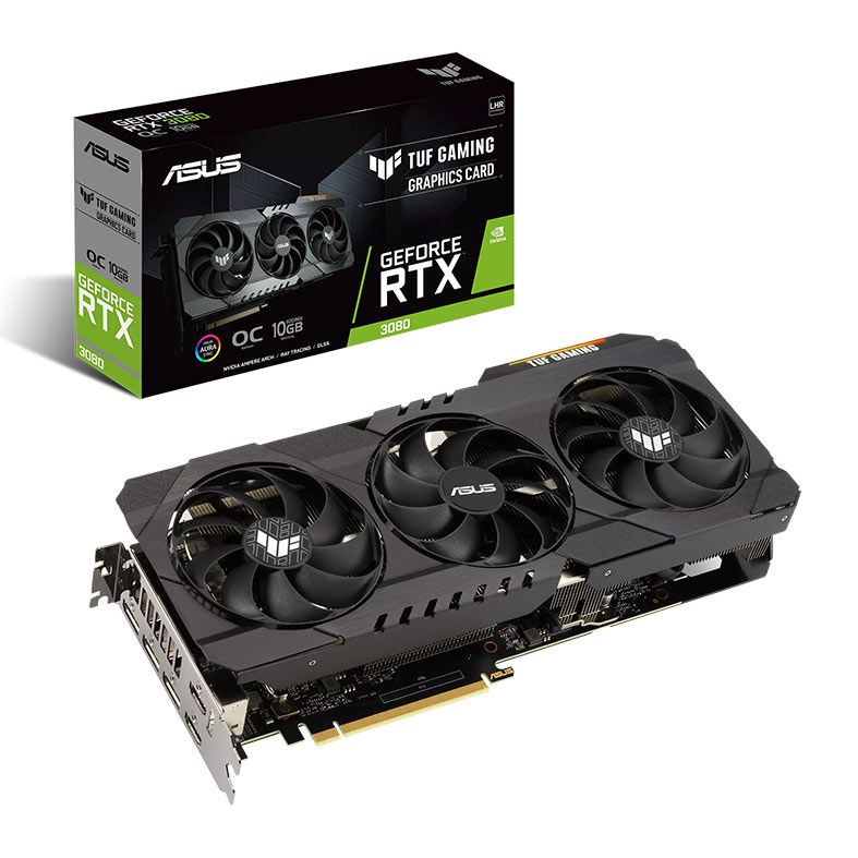 Placa de Video Asus GeForce RTX 3080 TUF Gaming OC, LHR, 10GB