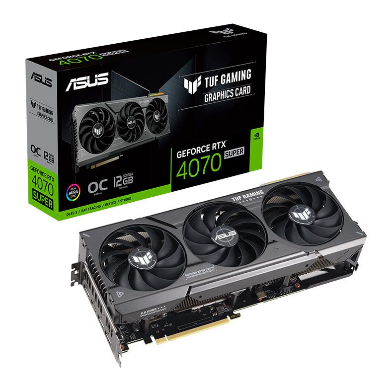 Placa de Video Asus GeForce RTX 4070 Super TUF Gaming OC, 12GB