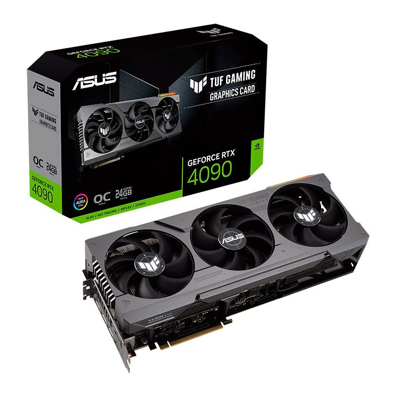 Placa de Video Asus GeForce RTX 4090 TUF Gaming OC, 24GB, GDDR6X, 384-bit, TUF-RTX4090-O24G-GAMING