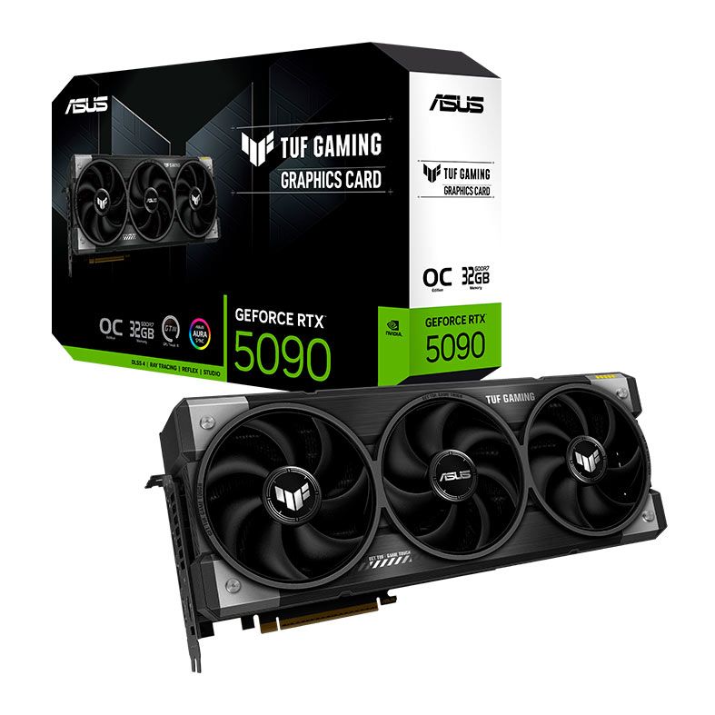 Placa de Video Asus GeForce RTX 5090 TUF Gaming OC, 32GB, GDDR7, 512-bit, TUF-RTX5090-O32G-GAMING-NAC