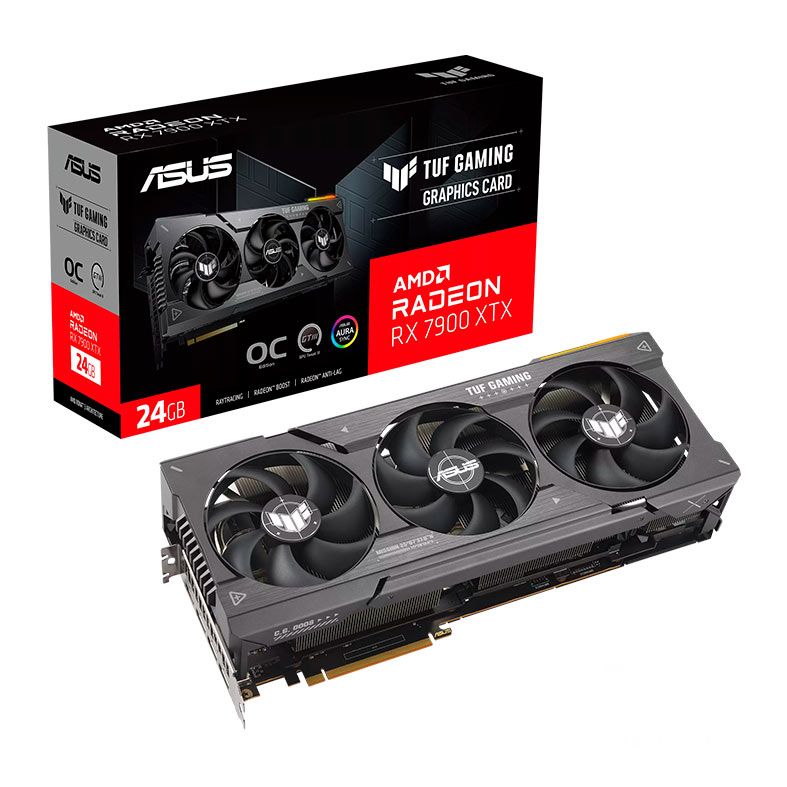 Placa de Video Asus Radeon RX 7900 XTX TUF Gaming OC, 24GB, GDDR6, 384-bit, TUF-RX7900XTX-O24G-GAMING
