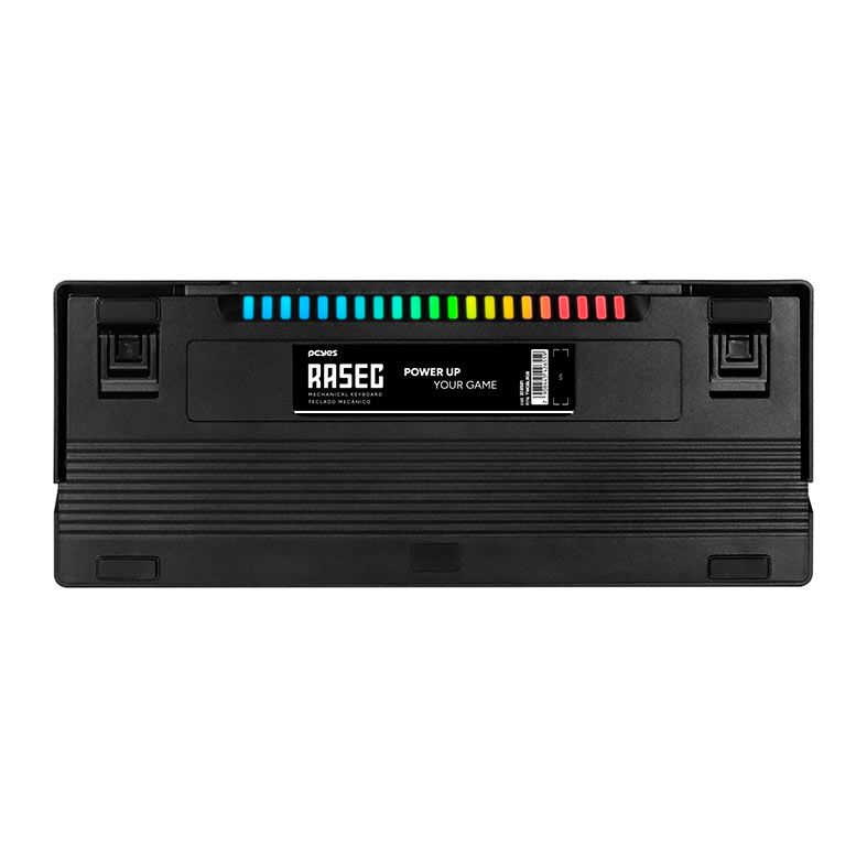 Teclado Mecanico Pcyes Rasec, RGB, ABNT2, Switch Marrom, Preto, TWGBRRGB