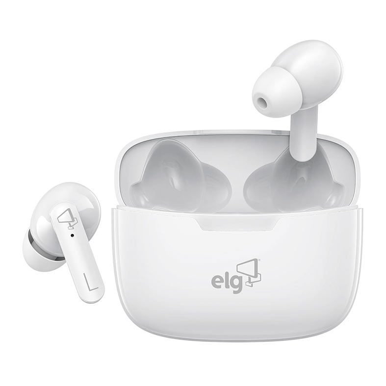 Fone de Ouvido Intra-Auricular ELG TWS True, Wireless, Branco, TWPRO3S
