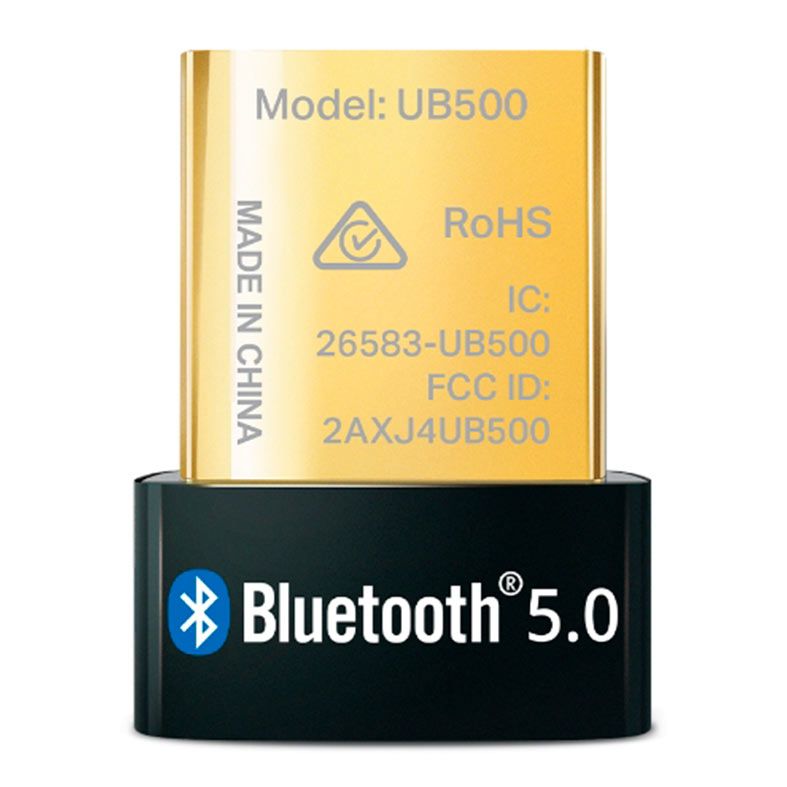 Adaptador Nano USB Bluetooth 5.3 Tp-Link UB500, USB 2.0, Preto, UB500