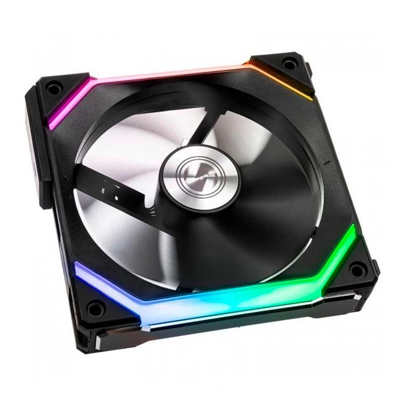 Kit Ventoinhas Lian Li Uni Fan SLI120 RGB Preto 3x120mm, UF-SL120-3B