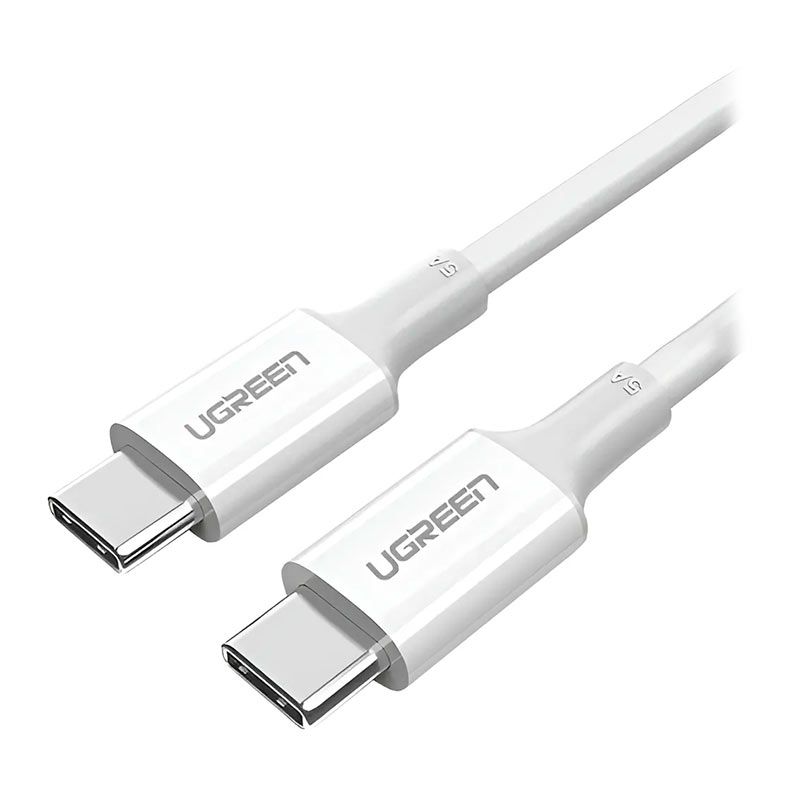Cabo Tipo-C para Tipo-C UGREEN, 1M, Branco, UG-60518