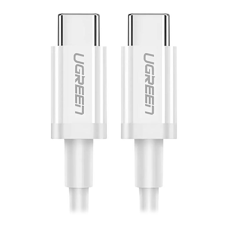 Cabo Tipo-C para Tipo-C UGREEN, 1M, Branco, UG-60518