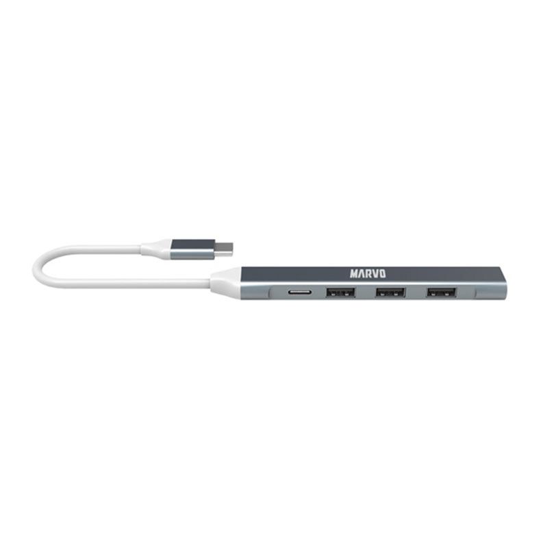 OPENBOX HUB Marvo UH008, USB 3.0, Metal, UH008