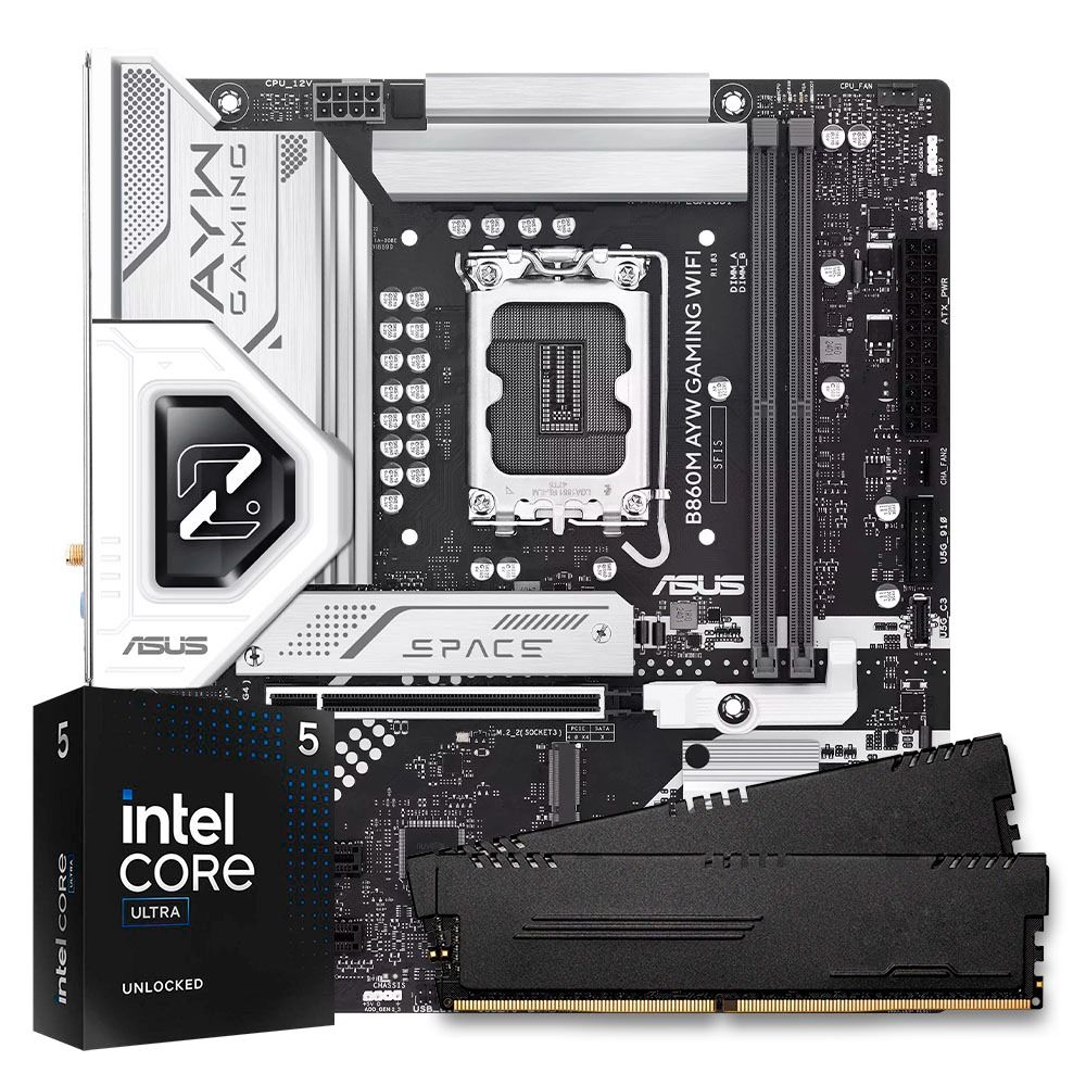 Pichau Kit Upgrade, Intel Core Ultra 5 245KF, B860M DDR5, 16GB