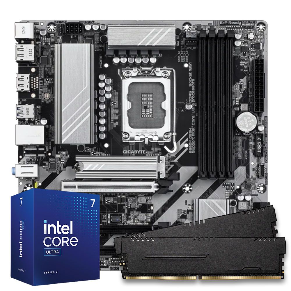 Pichau Kit upgrade, Intel Core Ultra 7 265, B860M, 16GB DDR5