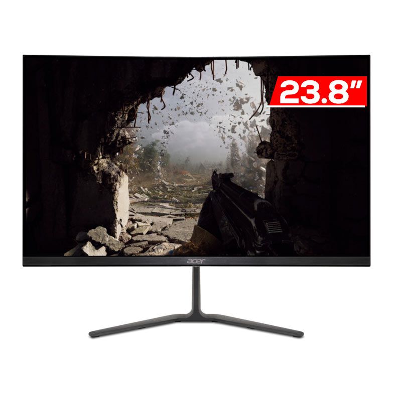 Monitor Gamer Acer Nitro KG240Y, 23.8 Pol, FHD, 180Hz, IPS, 1ms, Preto, UM.QX0AA.502
