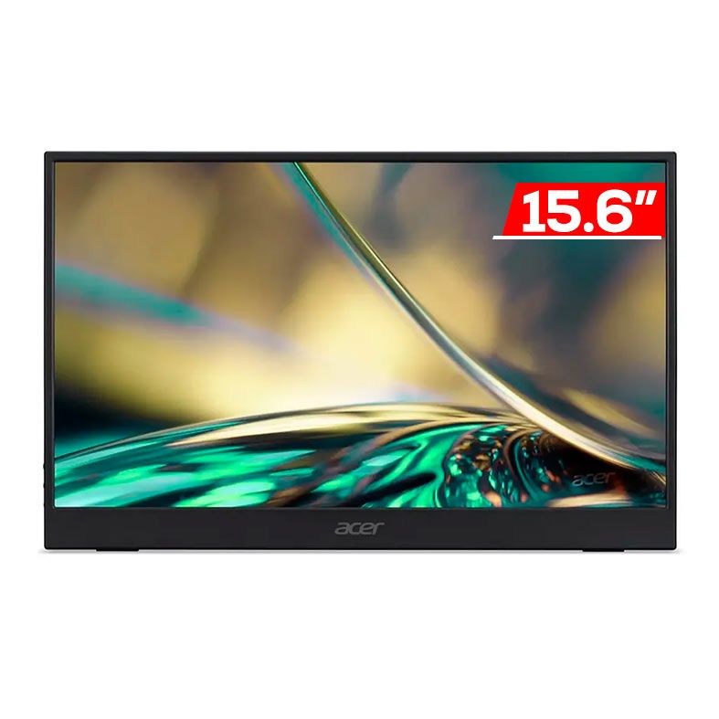 Monitor Portatil Office Acer PM161Q, 15.6 Pol, IPS, FHD, 5ms, 60Hz, Adaptive Sync, Mini HDMI/USB-C, UM.ZP1AA.A02