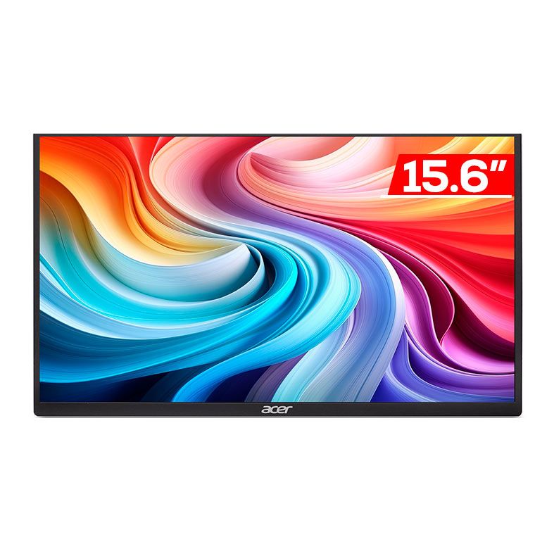 Monitor Portatil Acer PM161Q JBMIUUX, 15.6 Pol, IPS, FHD, 6ms, 60Hz, Adaptive Sync, HDMI/Tipo-C, UM.ZP1AA.J03