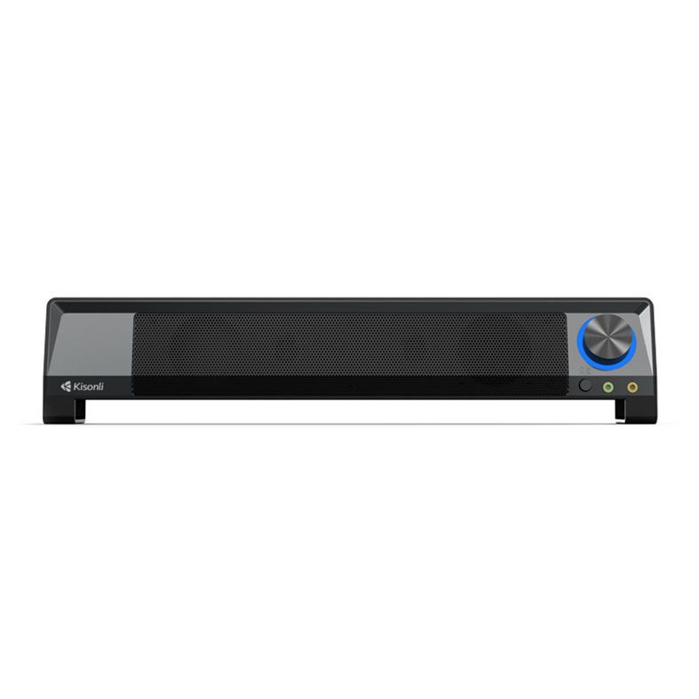 Soundbar Kisonli Vibestrike X2, 6W, USB, Preto e Cinza, VBS-X2-BL12