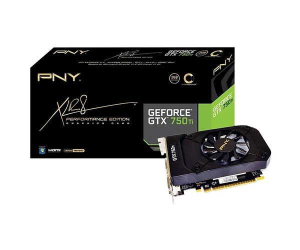 Placa de Video PNY GeForce GTX 750 Ti 2GB GDDR5 XLR8 128-bit, VCGGTX750T2XPB-PORT