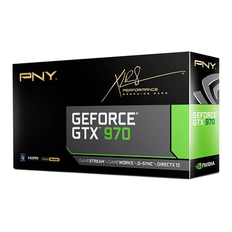 Placa de Video PNY GeForce GTX 970 4GB GDDR5 XLR8 256-bit, VCGGTX9704R2XPB