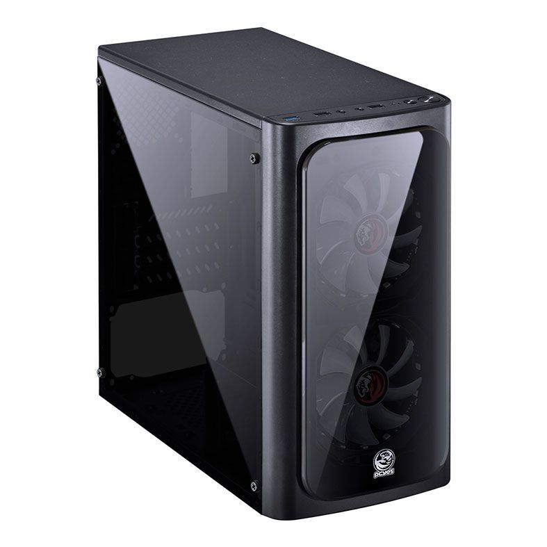 Gabinete PcYes! Venus Preto 2x Fan Verde VENPTVD2FCA, 29365