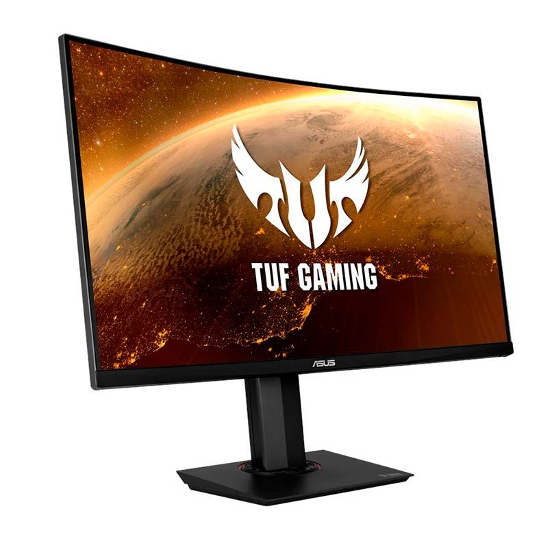 Monitor Gamer Asus Tuf 31,5'' Curvo 1ms 144Hz FreeSync Premium Altura Ajustavel HDMI/DP, VG32VQ
