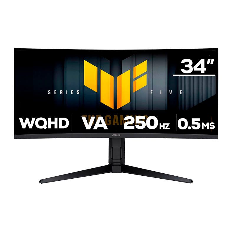 OPENBOX - Monitor Gamer Asus TUF Gaming, 34 Pol, Fast VA, Curvo, WQHD, 0.5ms, 250Hz, ELMB Sync, HDMI/DP, VG34WQML5A