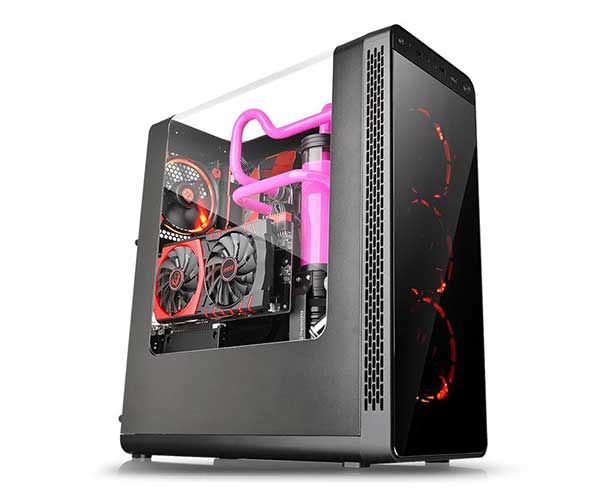 Gabinete Thermaltake View 27 Ring 12 Vermelho, CA-1G7-00M1WN-RE
