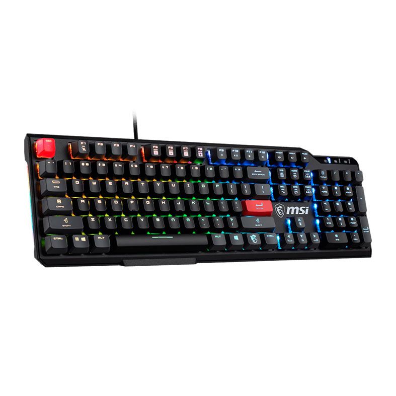 Teclado Mecanico MSI Vigor GK41, RGB, Switch Vermelho, Preto, VIGOR-GK41-DUSK-LR-US