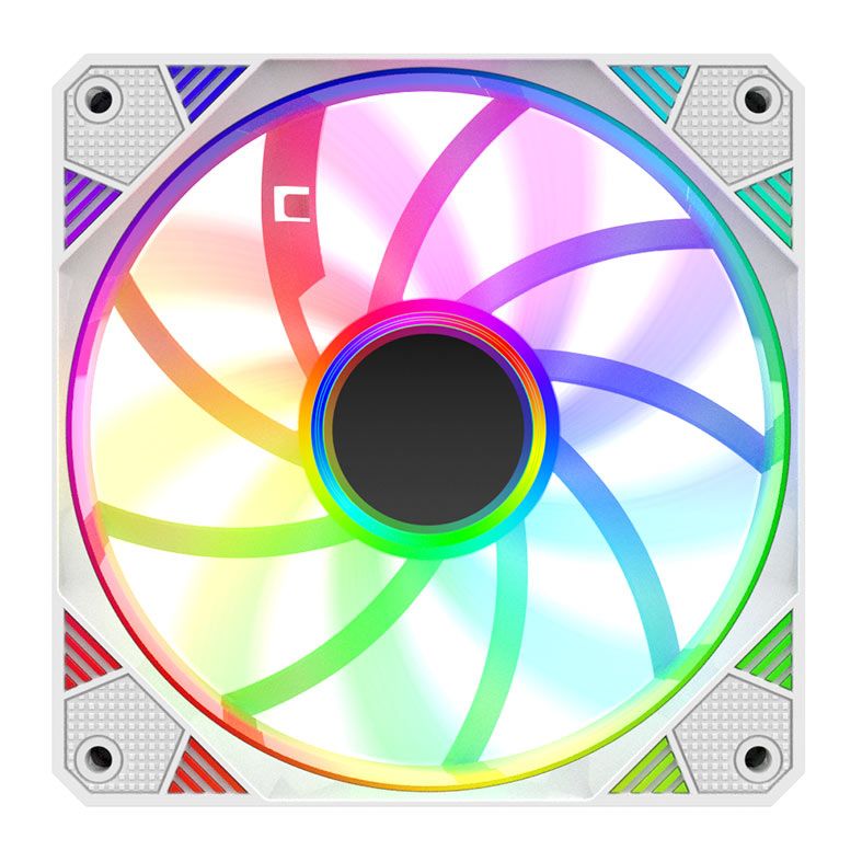 Ventoinha Alseye VP120, Rainbow, 120mm, Branco, VP120-WHITE