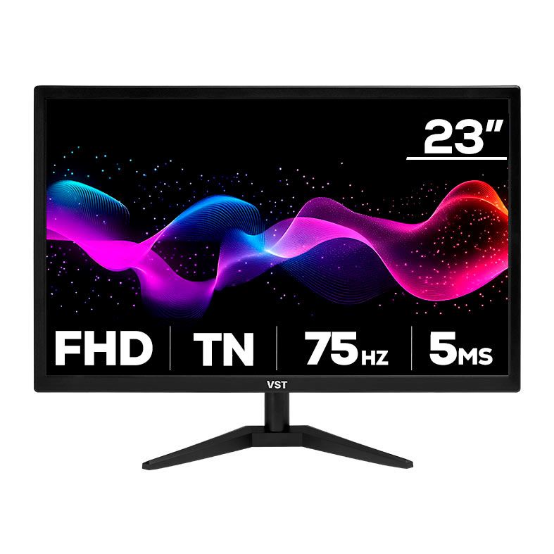 Monitor VST 23, 23 Pol, TN, FHD, 5ms, 75Hz, HDMI/VGA, VST-VST23-BL01