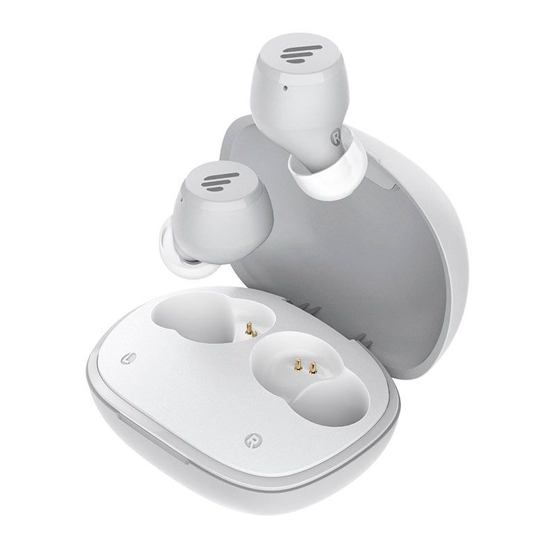 Fone de Ouvido Intra Auricular Edifier W180T, TWS, Bluetooth, Cinza e Branco, W180T