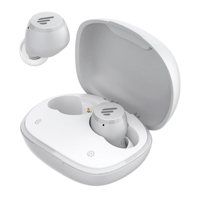 Fone de Ouvido Intra Auricular Edifier W180T, TWS, Bluetooth, Cinza e Branco, W180T