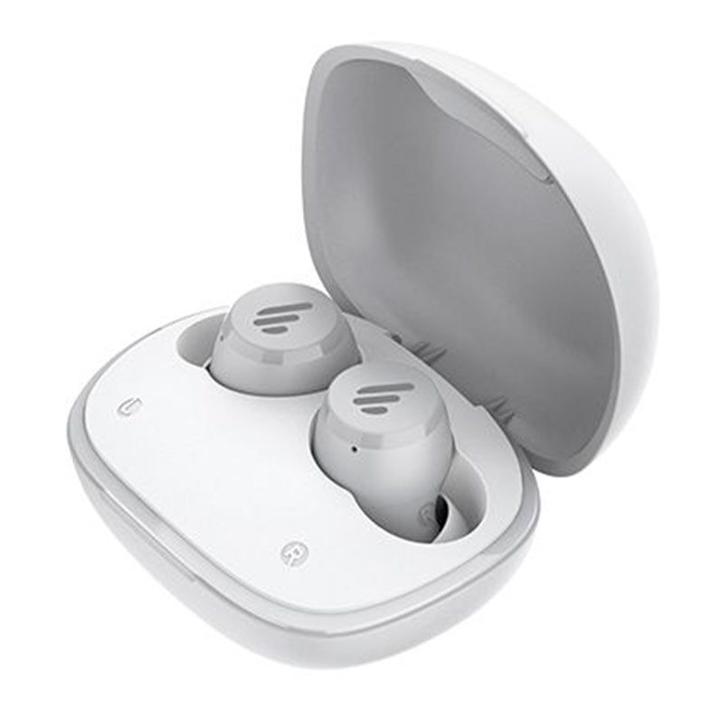 Fone de Ouvido Intra Auricular Edifier W180T, TWS, Bluetooth, Cinza e Branco, W180T