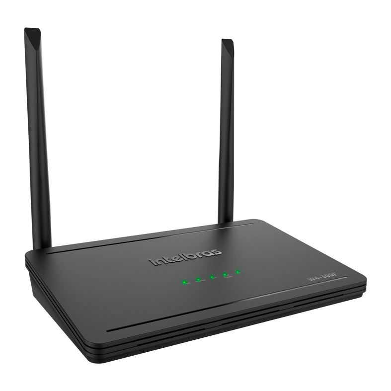 Roteador Intelbras Wi-Force W4-300F, 300Mpbs, 2 Antenas, Preto, W4-300F
