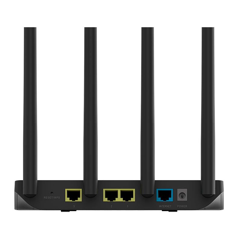 Roteador Wi-Fi 5 Intelbras Wi-Force W5-1200F, Dual Band, 300Mpbs e 867Mbps, 4 Antenas, Preto, W5-1200F