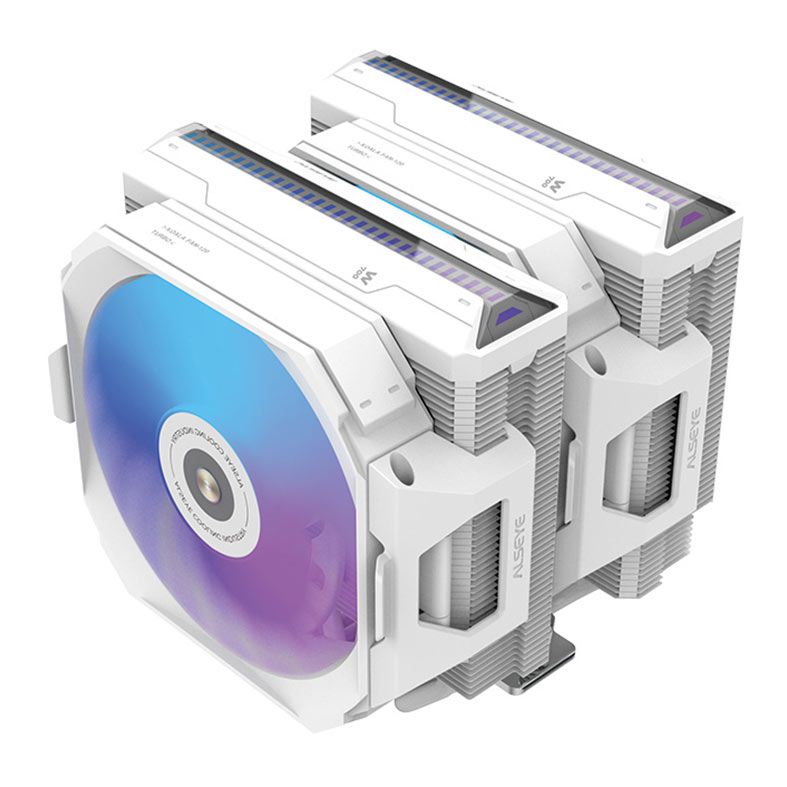 Cooler Para Processador Alseye W700, RGB, 120mm, Branco, W700-W