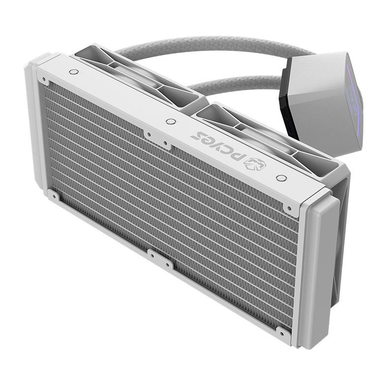 Water Cooler PCYES Tundra, ARGB, 240mm, Branco, WCTWG240