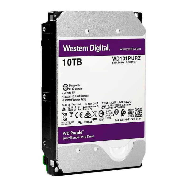 HD WD Purple 10TB 3.5" Sata III 6GB/s, WD101PURZ