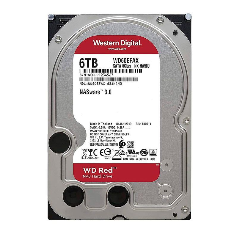 HD WD Red NAS 6TB 3.5" Sata III 6GB/s, WD60EFAX