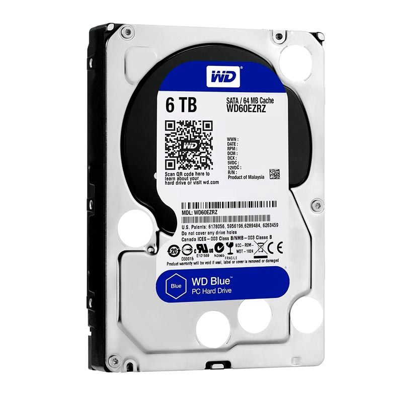 HD WD Blue 6TB 3.5" Sata III 6GB/s, WD60EZRZ
