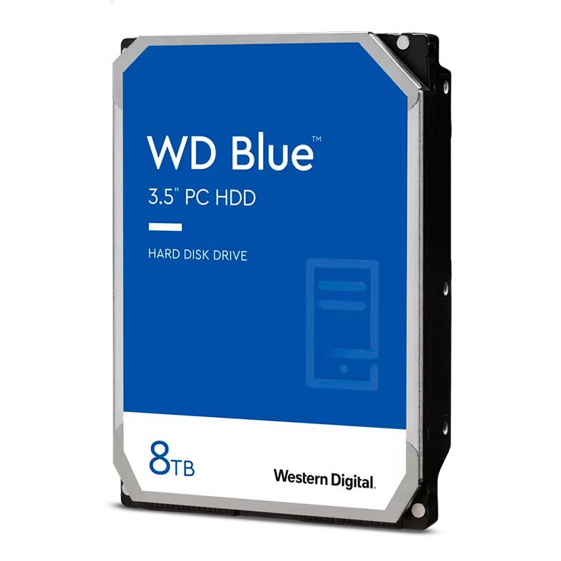 HD WD Blue, 8TB, 3.5, 5640RPM, Sata III 6GB/s, Cache 128MB, WD80EAZZ